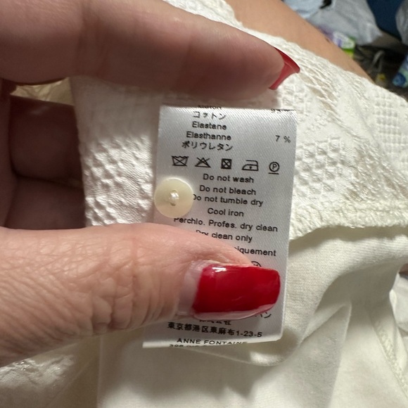 Anne Fontaine Ermine blouse NWT in moon white. Size 36 (equivalent to 0/2) - Picture 13 of 16